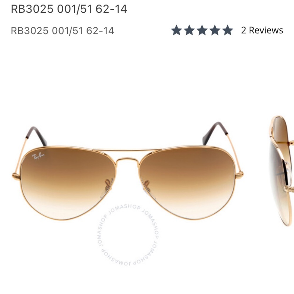 Ray-Ban original aviator brown gradient sunglasses. RB3025 001/51 55